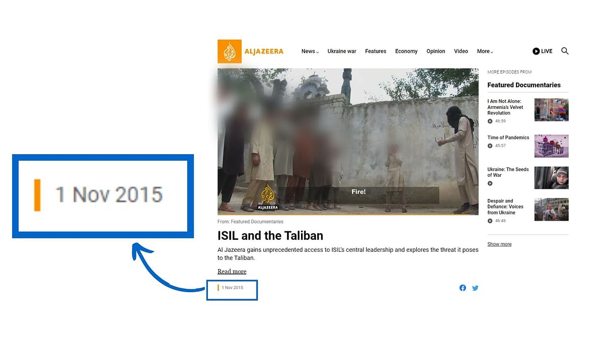 वायरल क्लिप Al Jazeera की एक डॉक्युमेंट्री से ली गई है, जो 2015 में शूट की गई थी.
