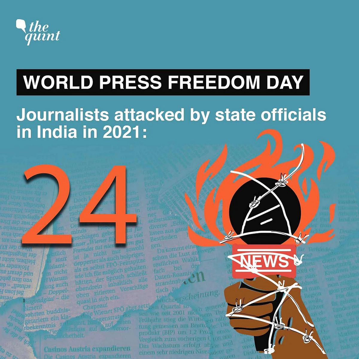 2021 में 44 पत्रकारों के खिलाफ FIR की गई थी, जिनमें से कुछ के खिलाफ विभिन्न राज्यों में एक से ज्यादा दर्ज की गई थी.