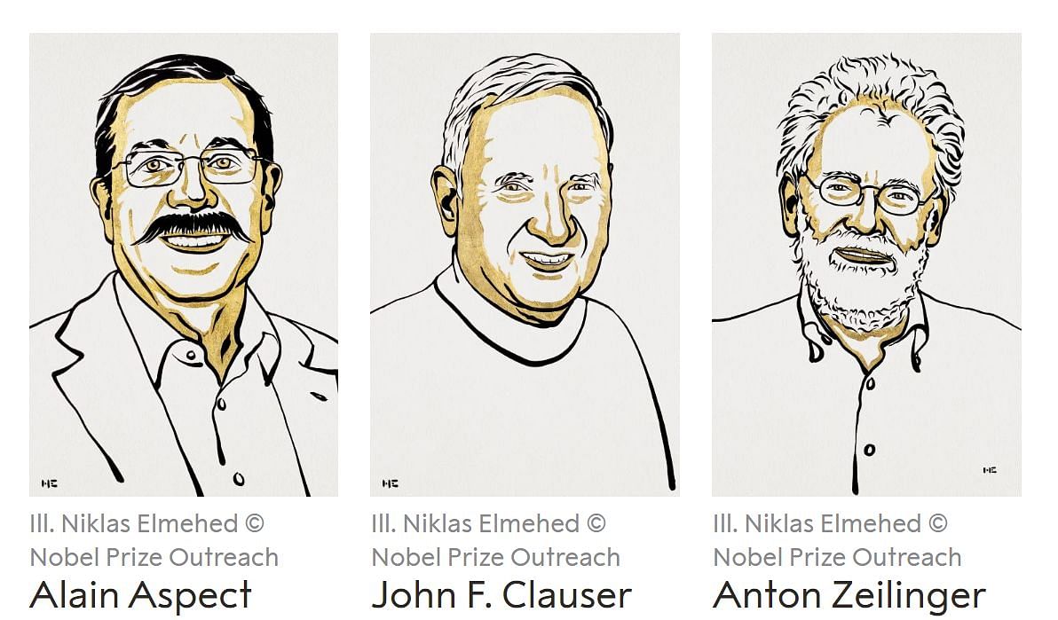 <div class="paragraphs"><p>Nobel Physics 2022 : क्वांटम मैकेनिक्स में रिसर्च के लिए 3 वैज्ञानिकों को नोबेल </p></div>