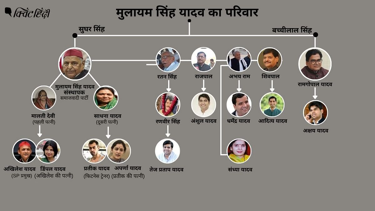 Mulayam Singh Family: पत्नी, भाई, बेटे, भतीजे...कैसा है 'नेताजी' का कुनबा ?