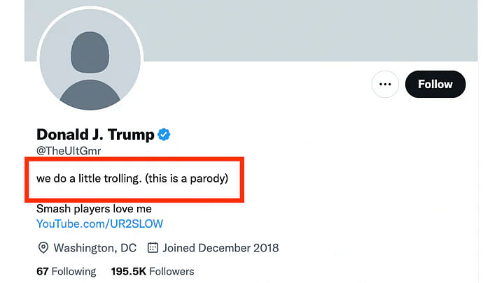 अमेरिका के पूर्व राष्ट्रपति डोनाल्ड ट्रंप Twitter का खाता अभी भी सस्पेंडेड है