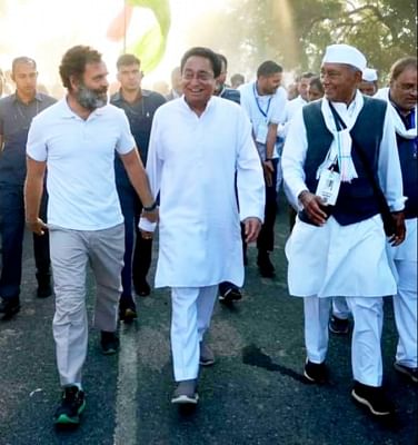 MP में 'भारत जोड़ो यात्रा', राहुल गांधी के साथ कमल नाथ दिग्विजय सिंह शामिल