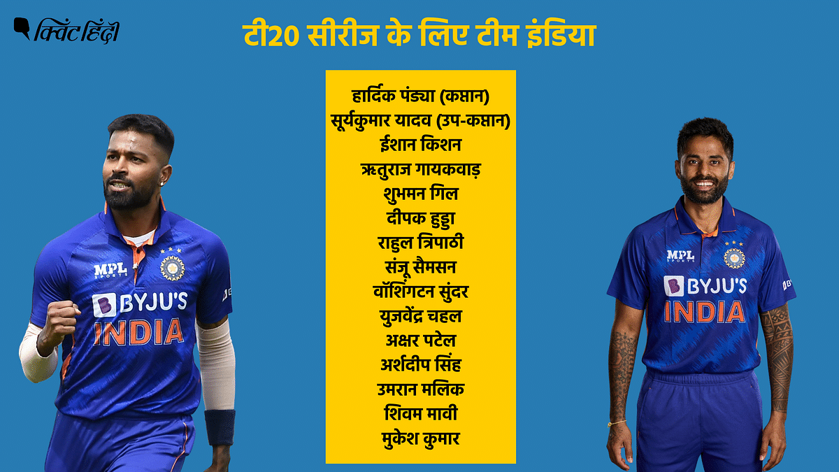 IND vs SL टी20 सीरीज के लिए हार्दिक पंड्या संभालेंगे कप्तान की जिम्मदारी.
