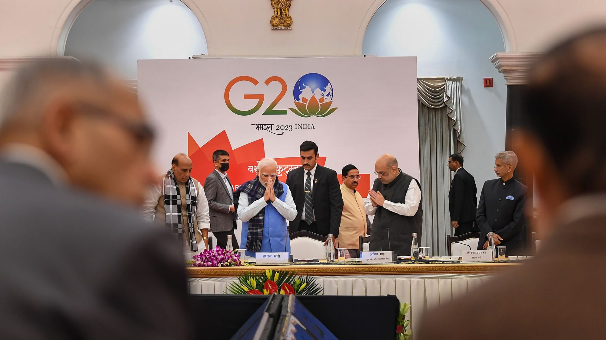 <div class="paragraphs"><p>5 दिसंबर को प्रधानमंत्री नरेंद्र मोदी ने नई दिल्ली में G20 समिट पर सर्वदलीय बैठक में हिस्सा लिया</p></div>