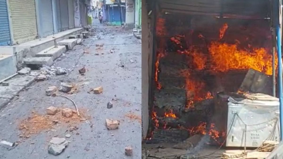 ईंट से पटी सड़क, दुकानों में आग- सासाराम में रामनवमी के बाद मारपीट,धारा 144 लागू
