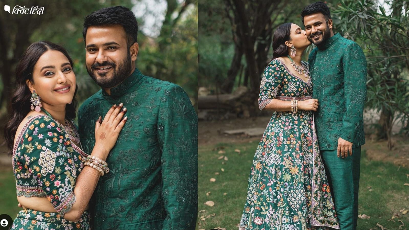 <div class="paragraphs"><p>Sawara Fahad wedding:संगीत में स्वरा ने राहुल मिश्रा का डिजाइनर लहंगा पहना Photo</p></div>