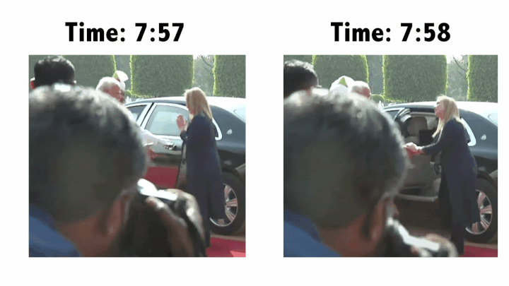 हमें इस मुलाकात का एक वीडियो मिला, जिसमें पीएम मोदी और इटली की पीएम जॉर्जिया मेलोनी हाथ मिला रहे हैं.
