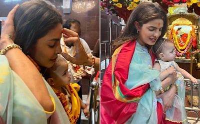 Priyanka Chopra ने बेटी के साथ सिद्धिविनायक मंदिर में लिया आशीर्वाद