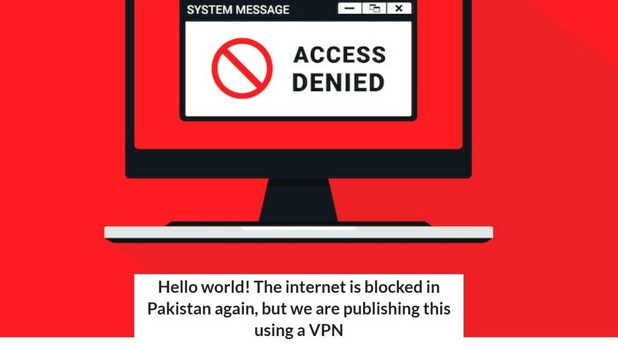 <div class="paragraphs"><p><strong>'हेलो वर्ल्ड! पाकिस्तान में इंटरनेट बंद है'</strong></p></div>