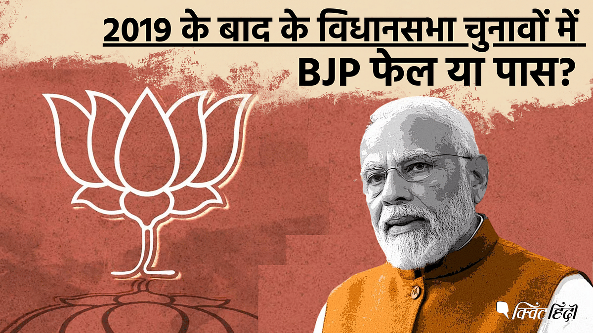 लोकसभा 2019 के बाद 19 विधानसभा चुनाव, BJP 40% और कांग्रेस की 11% सीटों पर जीत