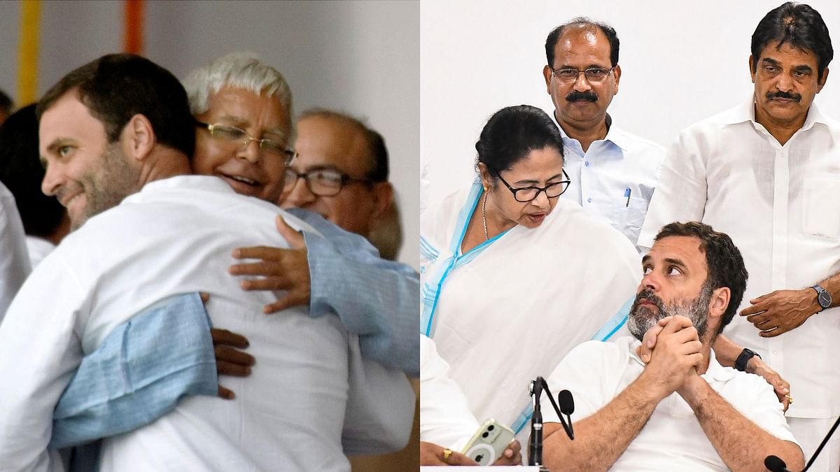 लालू ने राहुल को गले लगाया-ममता ने कंधे पर रखा हाथ,बैठक में नेताओं की केमिस्ट्री