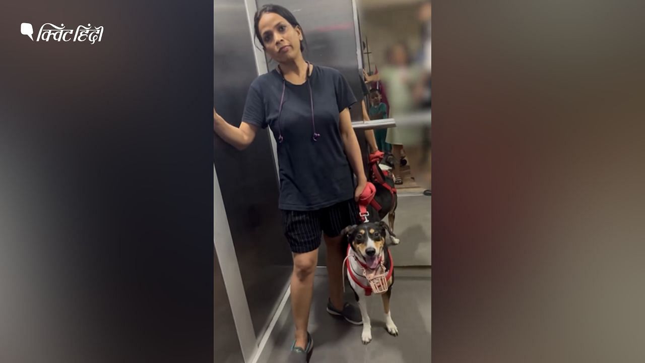<div class="paragraphs"><p>नोएडा: सोसाइटी लिफ्ट में कुत्ते को मास्क न पहनाने पर दो महिलाएं आमने-सामने</p></div>