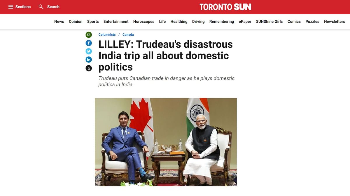 भारत सरकार पर लगाए गए कनाडा के आरोपों पर एक अखबार ने लिखा- अगर यह सच है तो यह संप्रभुता का उल्लंघन होगा