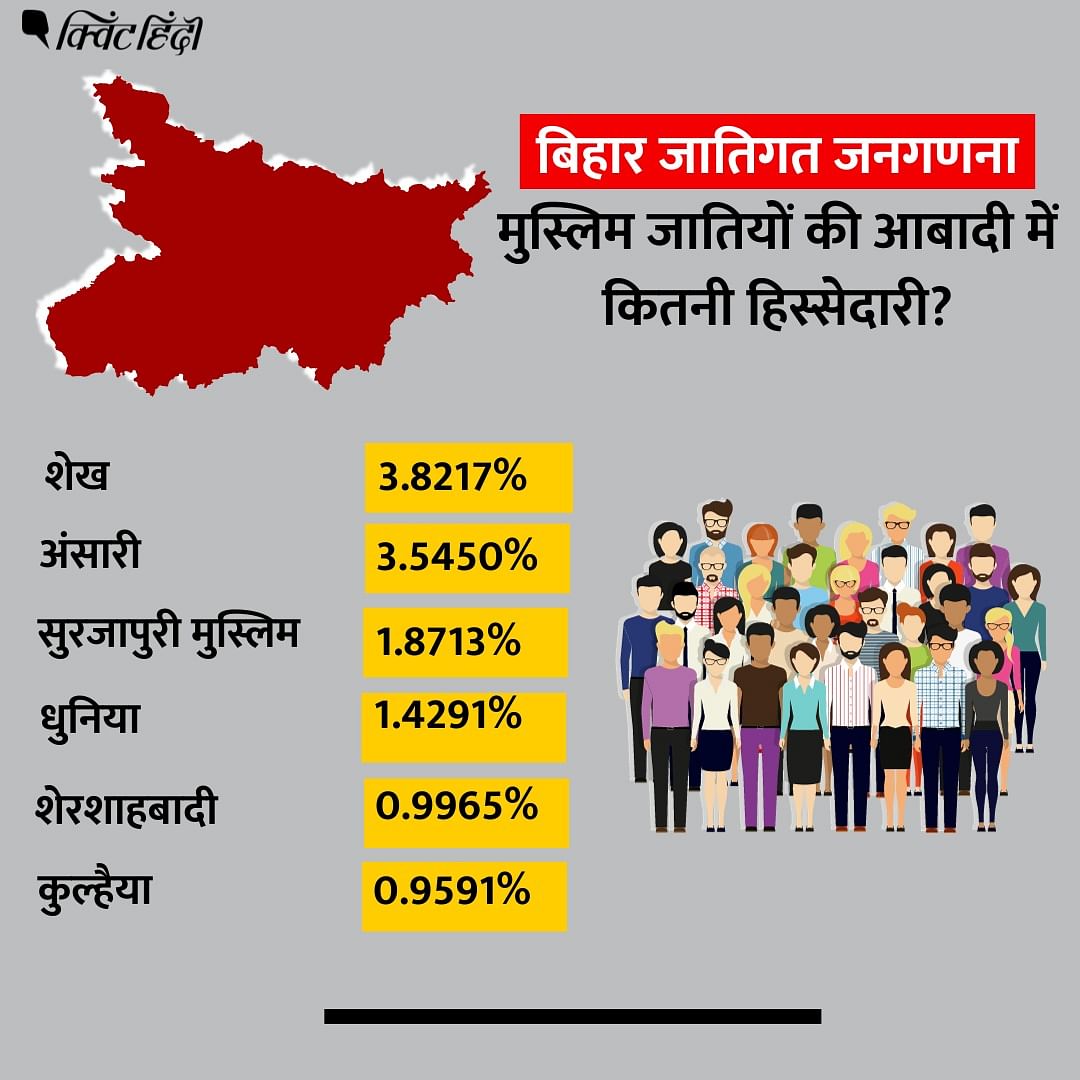 Bihar Caste Survey Released: सर्वे के नतीजों के अनुसार बिहार में हिंदू आबादी 81.99% और मुस्लिम 17.70% है. 