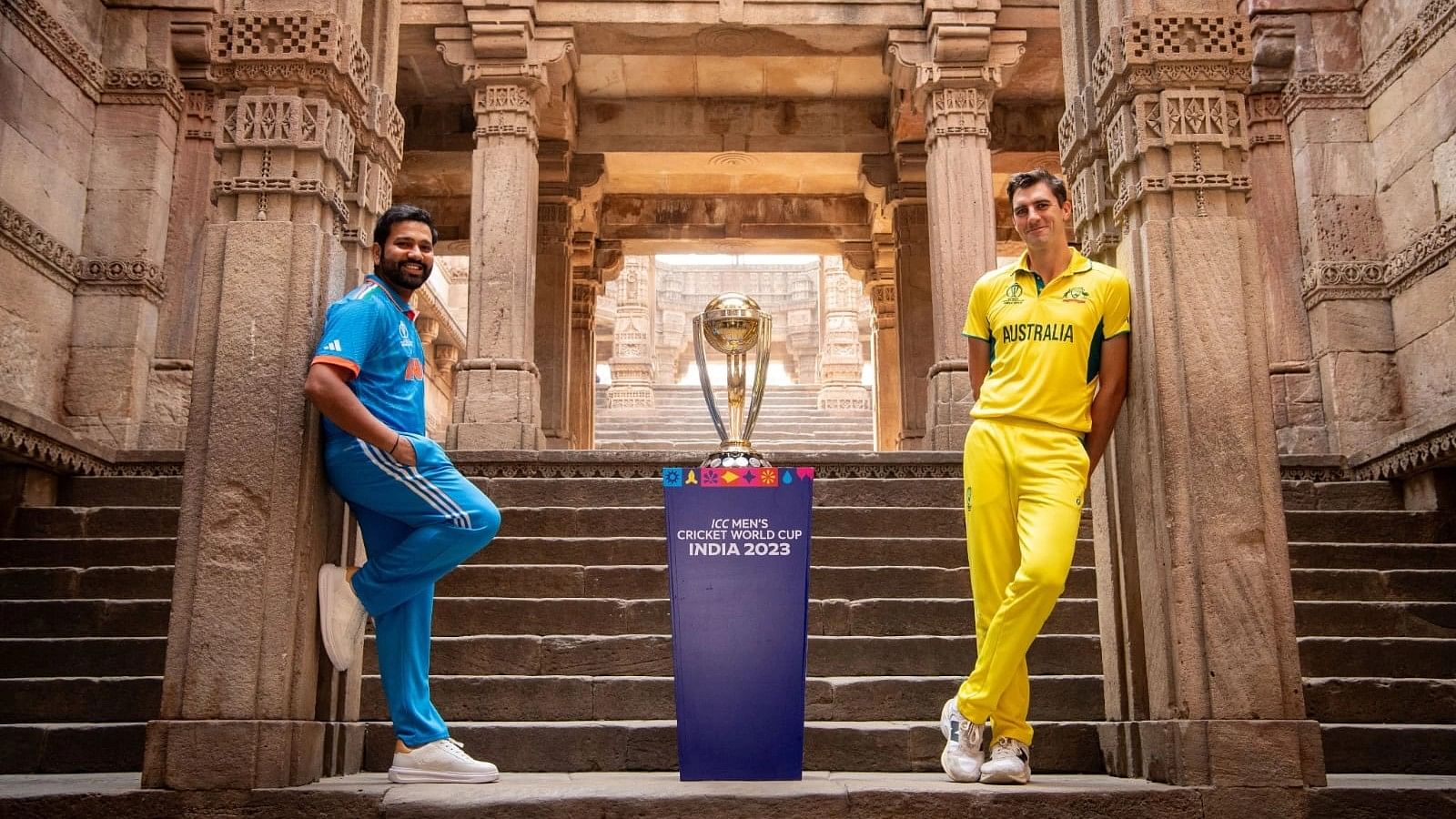 <div class="paragraphs"><p>World Cup 2023: फाइनल से पहले 500 साल पुरानी बावड़ी में रोहित-कमिंस का फोटो शूट</p></div>