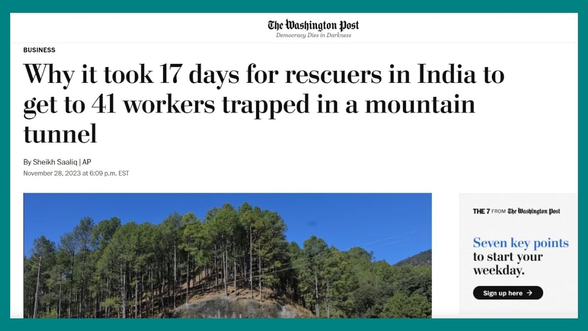 Uttarkashi Tunnel Rescue: द न्यूयॉर्क टाइम्स, द गार्जियन, डॉन समेत विदेशी मीडिया ने भारत के उत्तराखंड में सुरंग में फंसे मजदूरों के सफल रेस्क्यू ऑपरेशन पर क्या कहा?