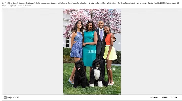 लोगों को गुमराह करने के लिए मालिया और साशा ओबामा की वायरल तस्वीर में भारी बदलाव किया गया है.