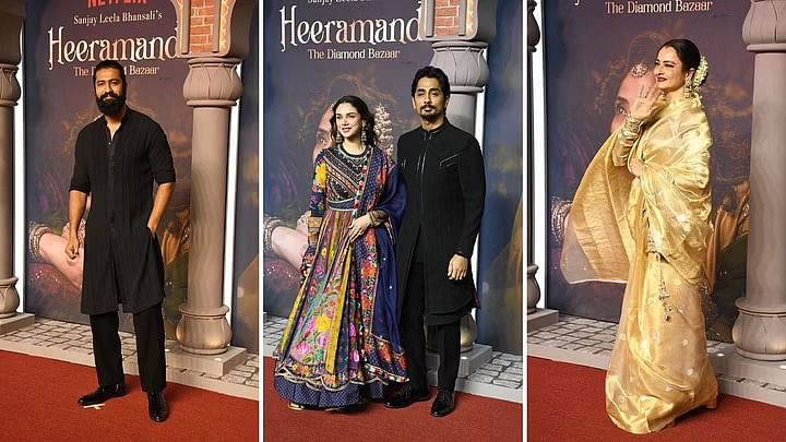 Heeramandi premiere:संजय लीला भंसाली ने होस्ट की 'हीरामंडी' की स्क्रिनिंग,  पहुंचे ये सितारेSanjay Leela Bhansali hosted the screening of 'Hiramandi',  these stars arrived