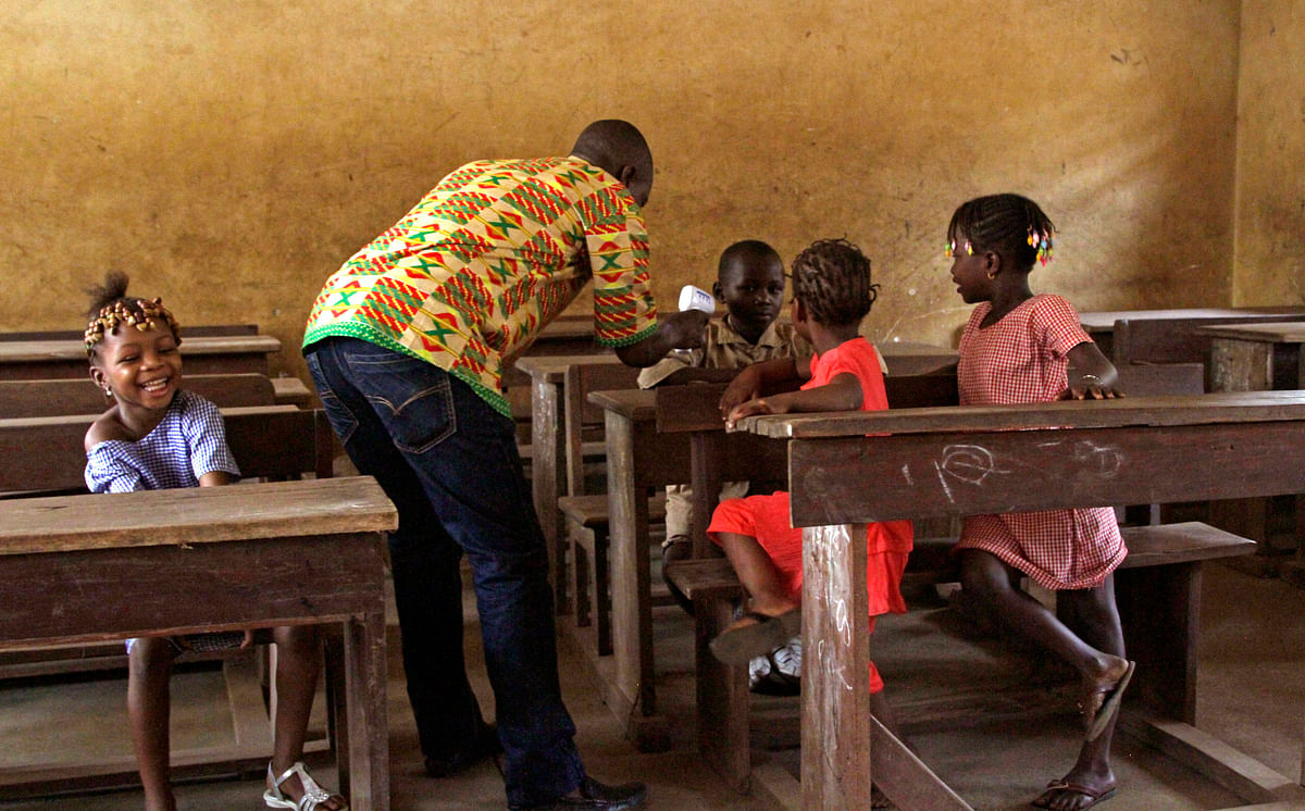 Students in Liberia return to school after six months as cases of Ebola fade 