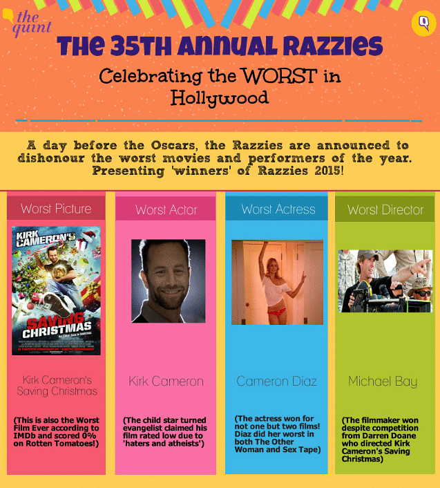 You’ve seen cinema’s good – now see the bad and ugly too. Make way for the Razzie awards. 