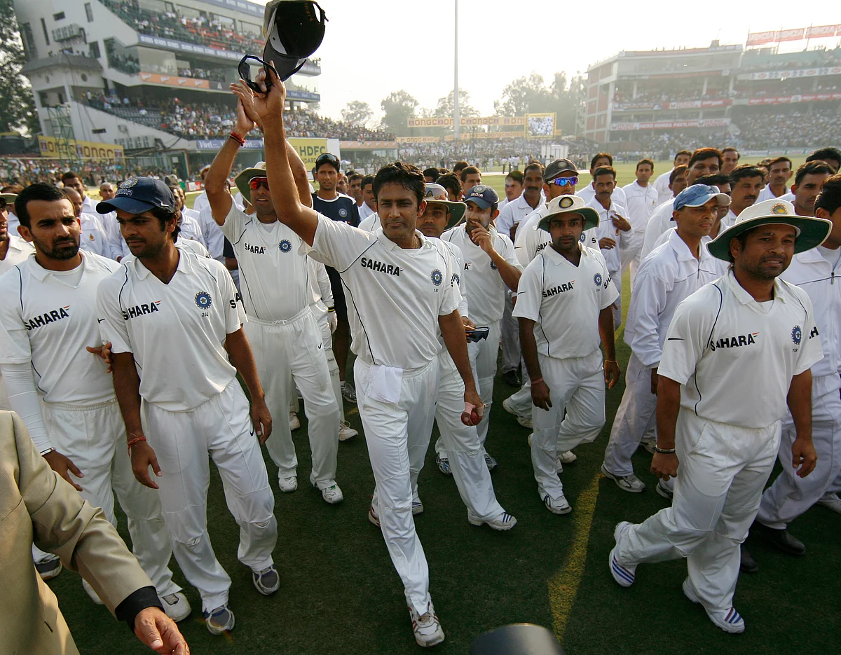 File photo of Anil Kumble after the final Test match of his career. (Photo: Reuters)