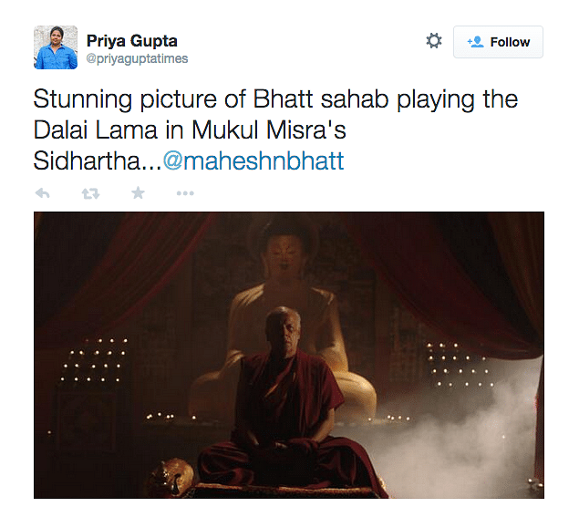 Filmmaker Mahesh Bhatt will be seen acting in a film titled ‘Siddhartha’ as a Buddhist monk