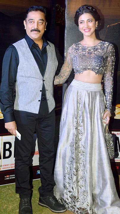 Kamaal Haasan & daughter Shruti Haasan (Photo: Yogen Shah)
