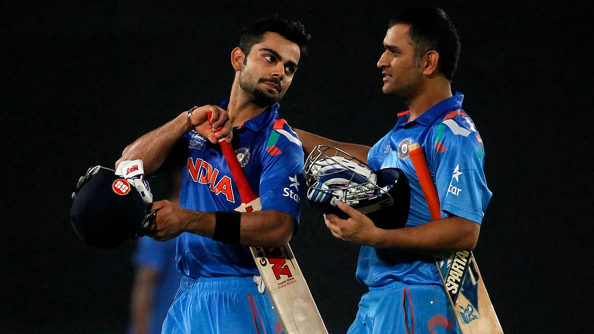 The two Indian skippers, Virat Kohli and MS Dhoni look forward to working with Anil Kumble. (Photo: Reuters)