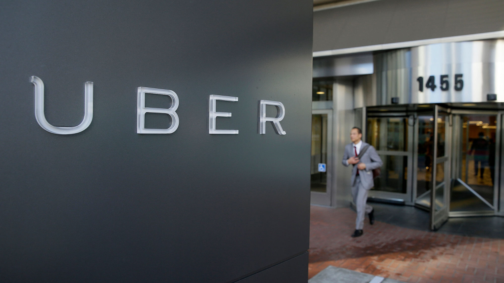 A man leaves the headquarters of Uber in San Francisco. Representational image. (Photo: AP)