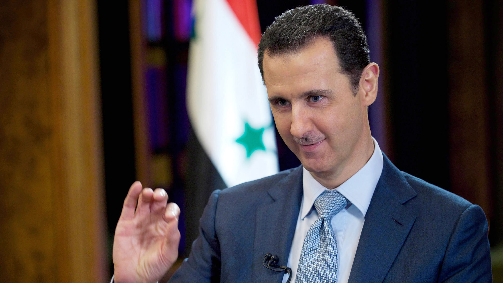 

 Syrian President Bashar Assad gestures during an interview. (Photo: AP)