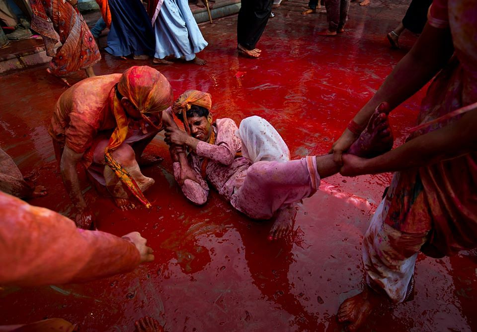 Amazing pictures capture the excitement of Lathmaar Holi.