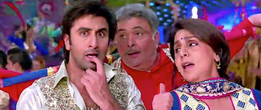 Ranbir Kapoor, Rishi Kapoor & Neetu Kapoor in <i>Besharam </i>(Photo: <a href="https://www.youtube.com/watch?v=Lpukv-j4NhA">Reliance Entertainment</a>)
