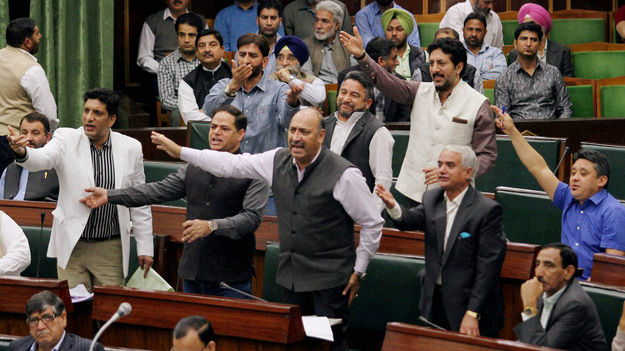 Ruckus in Jammu and Kashmir Assembly&nbsp;