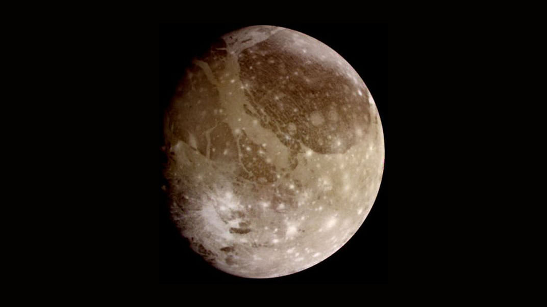 Ganymede, Jupiter’s largest moon contains more water than all of Earth.&nbsp;