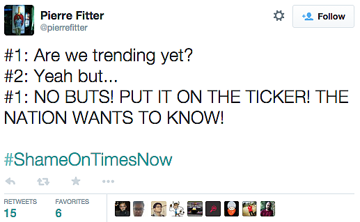 Over 2 Lakh Tweets and Counting, Say #ShameOnTimesNow