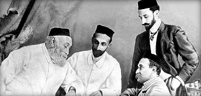 (L-R JN Tata, Cousin RD Tata, Sons Ratan Tata and Dorab Tata. 