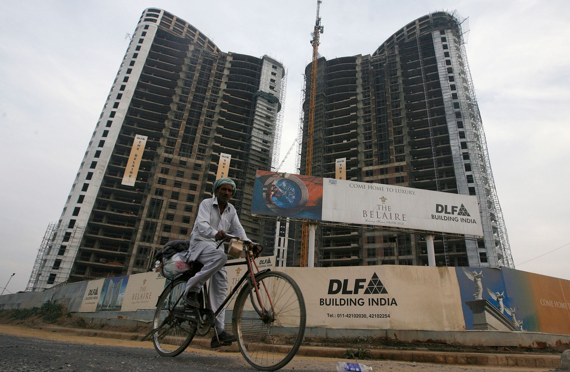  DLF construction site in Gurgaon.&nbsp;