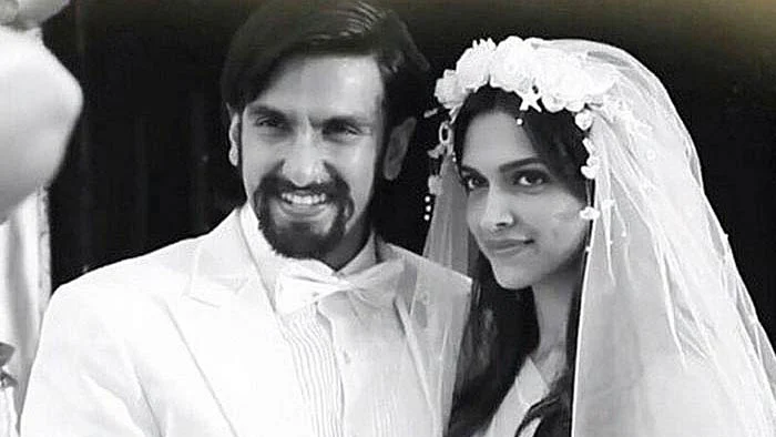 Ranveer Singh and Deepika Padukone in a still from <i>Finding Fanny.</i>
