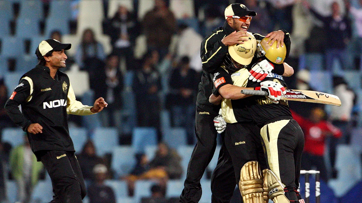 Kolkata Knight Riders winning the 2009 IPL Championship (Photo: Reuters)