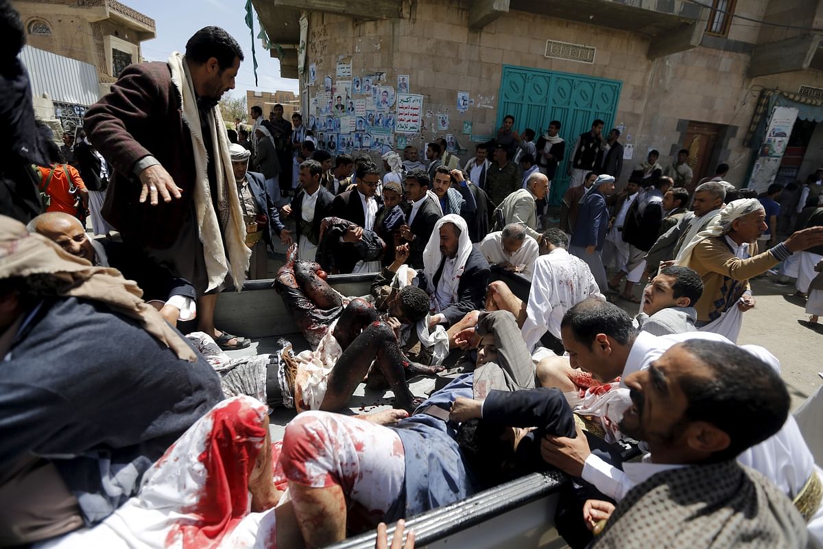 Suicide bombers blow themselves up  in Yemen killing hundreds, as Yemen’s civil war escalates.