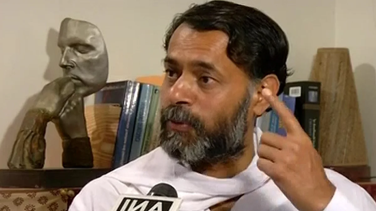 Yogendra Yadav , Ousted leader from AAP National Executive (Photo: ANI)
