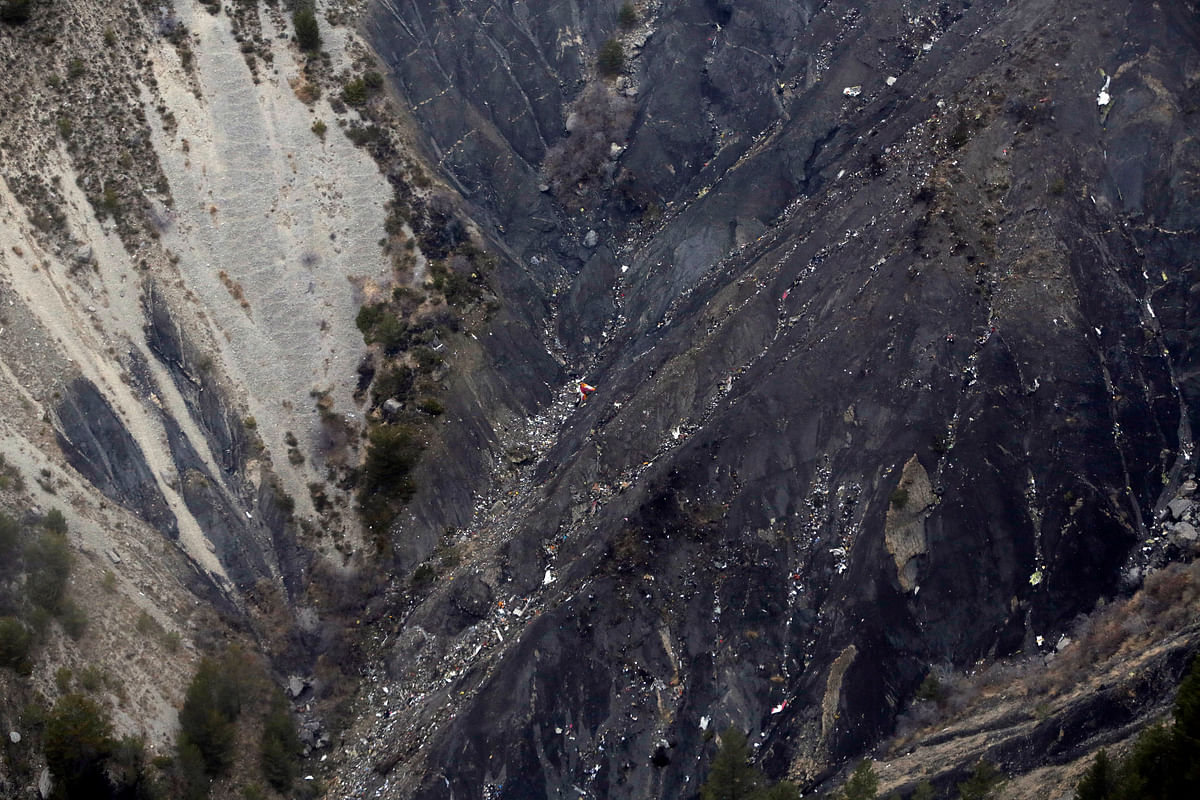 Data from the voice recorder of the Germanwings flight shows one of the pilots  was locked out of the cockpit before the crash.