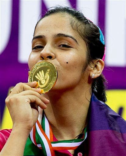 In a double-whammy for India both Saina Nehwal and K Srikanth clinched the top spot at the Indian Open Series.