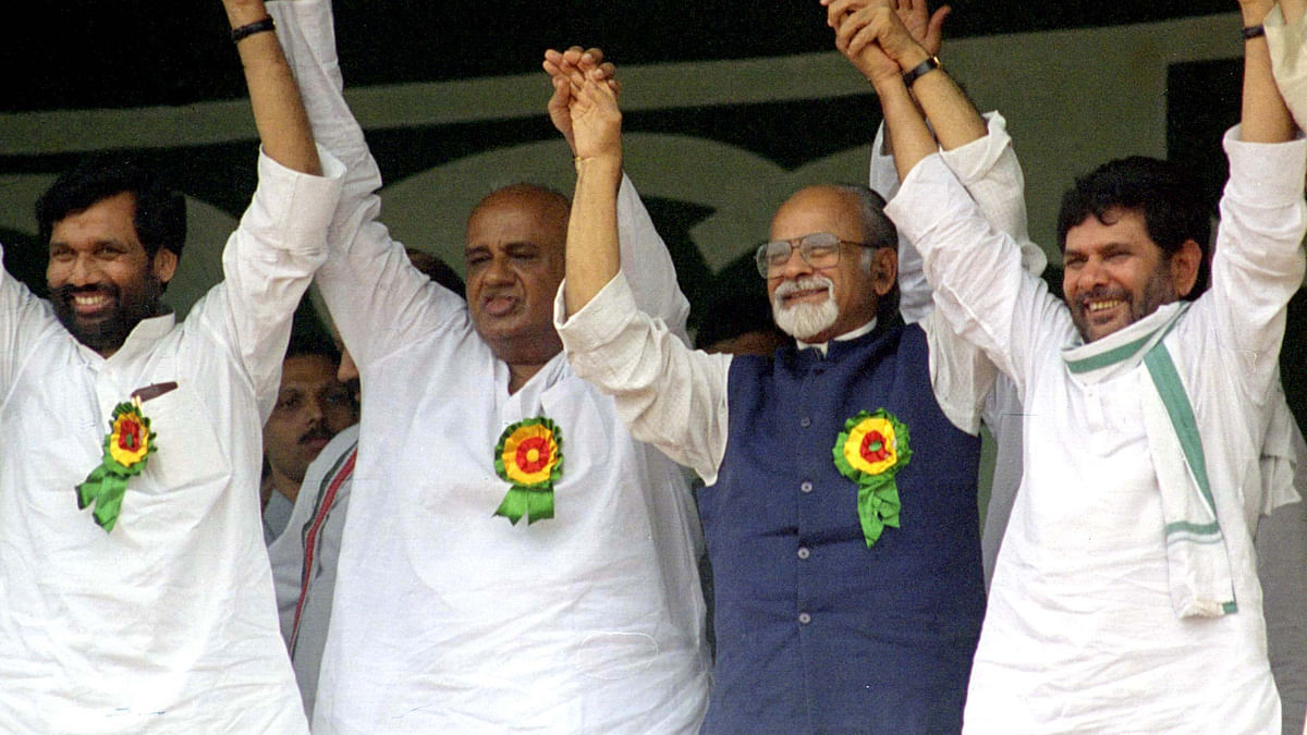 24 years ago, the Janata Dal split over joining the NDA. Now the two groups have changed sides on that very issue.