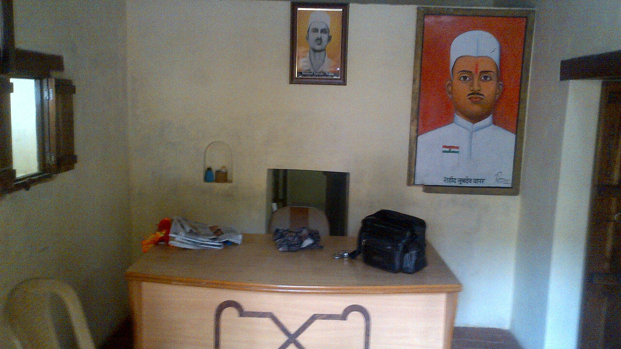 Pictures of Sukhdev hung inside the renovated room of his house in Ludhiana.