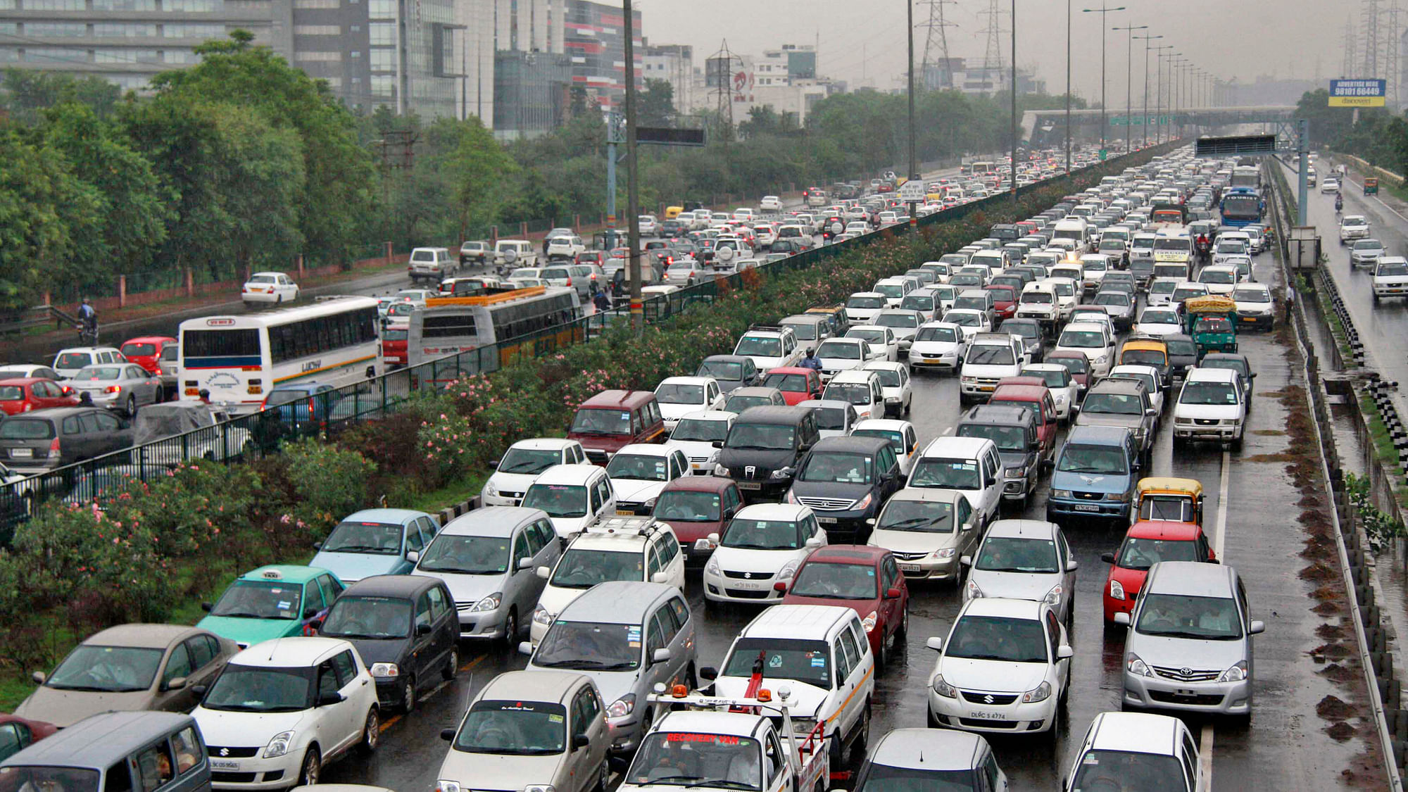 A traffic jam in Delhi. (Photo: Reuters)