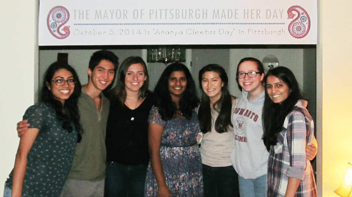 The city of Pittsburgh proclaimed October 5th as <b>Ananya Cleetus Day</b> to acknowledge&nbsp;her achievements.&nbsp;