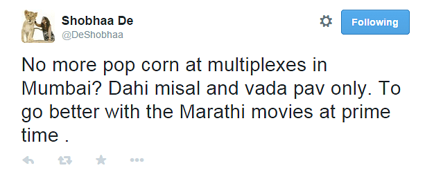 Maharashtra government proposes the screening of Marathi films in multiplexes during prime time.