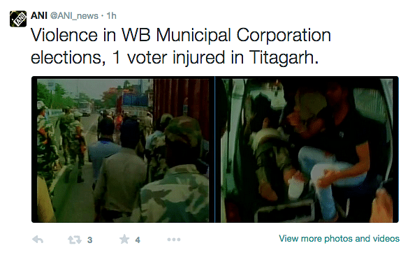 Reports of 1 death in West Bengal civic poll violence. 1 TMC worker killed in Burdwan, another person injured. 