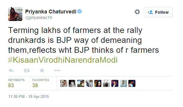 Rahul’s Kisan Rally proved to be a divisive moment in Twitterverse, igniting a war of trends and diverse reactions. 